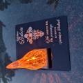 ZNICZ DLA BABCI podstawka na cmentarz grób PŁOMIEŃ LED wieczny lampion