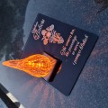 ZNICZ DLA BABCI podstawka na cmentarz grób PŁOMIEŃ LED wieczny lampion