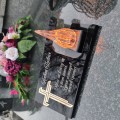 DEKORACJA na grób ZNICZ podstawka na cmentarz LAMPKA LED wieczna latarenka
