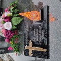 DEKORACJA na grób ZNICZ podstawka na cmentarz LAMPKA LED wieczna latarenka