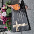 DEKORACJA na grób ZNICZ podstawka na cmentarz LAMPKA LED wieczna latarenka