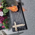 DEKORACJA na grób ZNICZ podstawka na cmentarz LAMPKA LED wieczna latarenka