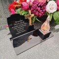 DEKORACJA na grób ZNICZ podstawka na cmentarz LAMPKA LED wieczna latarenka