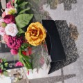 DEKORACJA na grób GRAWEROWANY ZNICZ podstawka na cmentarz RÓŻA DLA MĘŻA