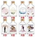 PIERSIÓWKA WESELNA 10x butelka 200ml na ALKOHOL z NADRUK prezent dla gości