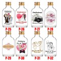 PIERSIÓWKA WESELNA 10x butelka 200ml na ALKOHOL z NADRUK prezent dla gości
