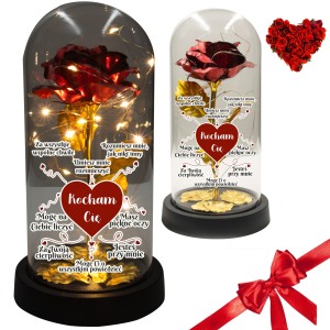 WIECZNA RÓŻA  ZŁOTA NA WALENTYNKI DZIEŃ KOBIET DLA NIEJ MAMY DZIEWCZYNY BABCI