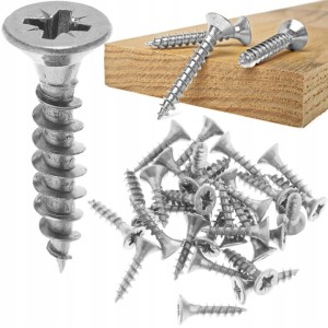 88 SZT WKRĘTY DO DREWNA 2,5x14 mm SREBRNE MINI WKRĘTY OCYNK