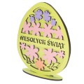 JAJKO DREWNIANA PISANKA NA WIELKANOC ŚWIĘTA WIOSENNA DEKORACJA