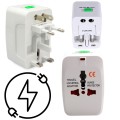 ADAPTER PODRÓŻNY WSZYSTKIE KRAJE PRZEJŚCIÓWKA DO GNIAZDKA PL/EU/UK/USA/AUS