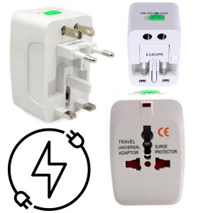 ADAPTER PODRÓŻNY WSZYSTKIE KRAJE PRZEJŚCIÓWKA DO GNIAZDKA PL/EU/UK/USA/AUS