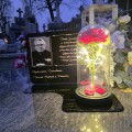 ZNICZ LED Statuetka Ze Zdjęciem Cmentarz GRÓB dla Mamy Taty Babci Dziadka