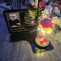 ZNICZ LED Statuetka Ze Zdjęciem Cmentarz GRÓB dla Mamy Taty Babci Dziadka
