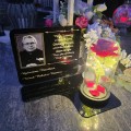 ZNICZ LED Statuetka Ze Zdjęciem Cmentarz GRÓB dla Mamy Taty Babci Dziadka