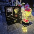ZNICZ LED Statuetka Ze Zdjęciem Cmentarz GRÓB dla Mamy Taty Babci Dziadka