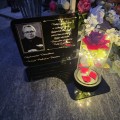 ZNICZ LED Statuetka Ze Zdjęciem Cmentarz GRÓB dla Mamy Taty Babci Dziadka