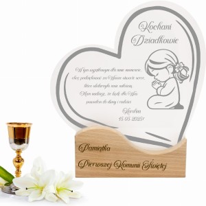 Podziękowanie dla CHRZESTNYCH DZIADKÓW GOŚCI Statuetka Pierwsza Komunia     GRAP-046-W1-KOM-PODZ