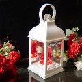BIAŁY ZNICZ  SERCE LED DLA DZIADKÓW BABCI I DZIADKA NA GRÓB LATARENKA  NA CMENTARZ