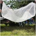 PLANDEKA BIAŁA 10x12m 100g PRZEŹROCZYSTA ZBROJONA UV Wodoodporne