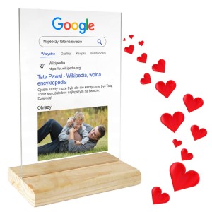 RAMKA ZE ZDJĘCIEM NA SZKLE DZIEŃ OJCA DLA TATY PERSONALIZOWANY PREZENT