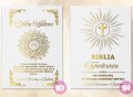 BIBLIA W PUDEŁKU Pamiątka Pierwszej Komunii Świętej PREZENT NA KOMUNIĘ