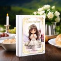 BIBLIA W PUDEŁKU Pamiątka Pierwszej Komunii Świętej PREZENT NA KOMUNIĘ