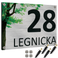 TABLICZKA Z NUMEREM NA DOM TABLICA ADRESOWA Aluminiowa Numer Domu Adresówka UVP-153-SIL-TERKOL-S