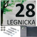 TABLICZKA Z NUMEREM NA DOM TABLICA ADRESOWA Aluminiowa Numer Domu Adresówka UVP-153-SIL-TERKOL-B