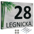 TABLICZKA Z NUMEREM NA DOM TABLICA ADRESOWA Aluminiowa Numer Domu Adresówka UVP-153-SIL-TERKOL-B