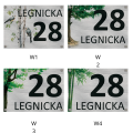 TABLICZKA Z NUMEREM NA DOM TABLICA ADRESOWA Aluminiowa Numer Domu Adresówka UVP-153-SIL-TERKOL-T