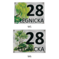 TABLICZKA Z NUMEREM NA DOM TABLICA ADRESOWA Aluminiowa Numer Domu Adresówka UVP-153-SIL-TERKOL-T