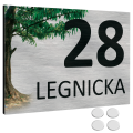 TABLICZKA Z NUMEREM NA DOM TABLICA ADRESOWA Aluminiowa Numer Domu Adresówka UVP-153-SIL-TERKOL-T