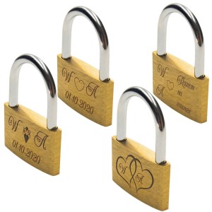 KŁÓDKA MIŁOŚCI NA MOST ŁAWKĘ Siłownie Do Walizki Z GRAWEREM Imieniem 25mm