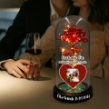 WIECZNA RÓŻA HOLO TWOJE ZDJĘCIE + IMIĘ PREZENT NA WALENTYNKI DLA NIEJ DZIEWCZYNY BABCI ŻONY