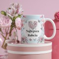 PREZENT NA DZIEŃ BABCI KUBEK CERAMICZNY 330ML + ŚWIECA ZAPACHOWA ŚWIECZKA