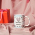 PREZENT NA DZIEŃ BABCI KUBEK CERAMICZNY 330ML + ŚWIECA ZAPACHOWA ŚWIECZKA