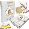 BIBLIA W PUDEŁKU Pamiątka Pierwszej Komunii Świętej PREZENT NA KOMUNIĘ