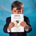 BIBLIA W PUDEŁKU Pamiątka Pierwszej Komunii Świętej PREZENT NA KOMUNIĘ