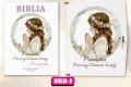 BIBLIA W PUDEŁKU Pamiątka Pierwszej Komunii Świętej PREZENT NA KOMUNIĘ