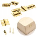 ZAWIAS SPLATANY do DRZWI szafek MEBLI skrzynek ZŁOTY 35X21mm 8szt