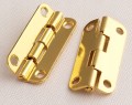 ZAWIAS SPLATANY do DRZWI szafek MEBLI skrzynek ZŁOTY 35X21mm 8szt