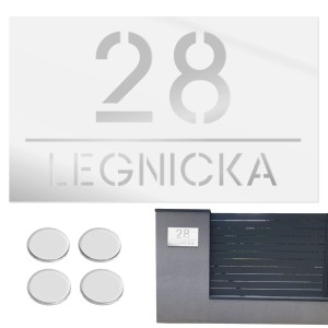 TABLICZKA Z NUMEREM DOMU DUŻA TABLICA ADRESOWA Na Dom Adresówka 20X33 CM    LASP-342-DU-5