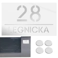 TABLICZKA Z NUMEREM DOMU DUŻA TABLICA ADRESOWA Na Dom Adresówka 20X33 CM    LASP-342-DU-5