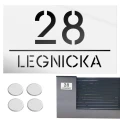 TABLICZKA Z NUMEREM DOMU DUŻA TABLICA ADRESOWA Na Dom Adresówka 20X33 CM    LASP-342-DU-6
