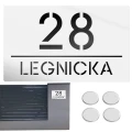 TABLICZKA Z NUMEREM DOMU DUŻA TABLICA ADRESOWA Na Dom Adresówka 20X33 CM    LASP-342-DU-6