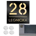 TABLICZKA Z NUMEREM DOMU DUŻA TABLICA ADRESOWA Na Dom Adresówka 20X20CM  LASP-342-K-1