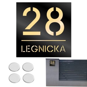 TABLICZKA Z NUMEREM DOMU DUŻA TABLICA ADRESOWA Na Dom Adresówka 20X20CM  LASP-342-K-1
