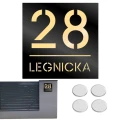 TABLICZKA Z NUMEREM DOMU DUŻA TABLICA ADRESOWA Na Dom Adresówka 20X20CM  LASP-342-K-1