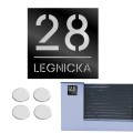 TABLICZKA Z NUMEREM DOMU DUŻA TABLICA ADRESOWA Na Dom Adresówka 20X20CM LASP-342-K-2