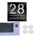 TABLICZKA Z NUMEREM DOMU DUŻA TABLICA ADRESOWA Na Dom Adresówka 20X20CM LASP-342-K-2